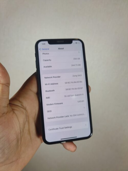 Apple | iPhone X | 256GB Storage | 3GB RAM | Apple A11 Bionic | 4G Supported | 80% + Battery Health | 2716 mAh Battery | 12MP Camera | Non PTA Approved (Sim Will Work For 4 Months) | Mobile Phone - Image 5