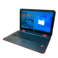 Hp Hewlett- Packard AMD A8 with Radeon 5 4gb Ram 128gb SSD Touch screen 360 rotate Glossy Red Color