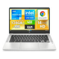 HP Chromebook 14a-na0062tg | 128GB Storage | 4GB RAM | 14″ HD Display | Windows 10 | Backlit Keyboard | Intel Pentium Silver N5030U 1.10GHz | ChromeBook