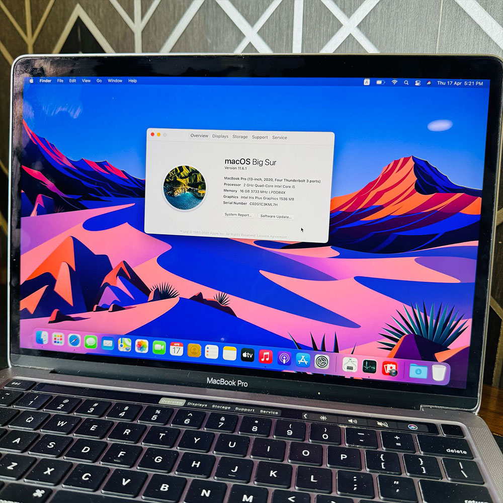 Apple MacBook Pro 2020 | 500GB SSD | 16GB RAM | 2.0GHz Quad-Core| Intel Core i5 | 13-inch IPS Retina Display | Intel Iris Plus Graphics | 8 Hours Battery | MacBook - Image 7