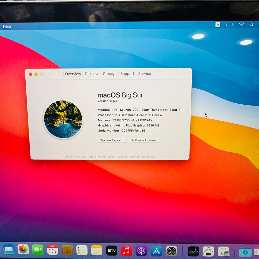 Apple MacBook Pro 2020 | 500GB SSD | 32GB RAM | 2.3GHz Quad-Core Core i7 | 13-inch IPS Retina Display | Intel Iris Plus Graphics 645 | 8 Hours Battery | MacBook - Image 8