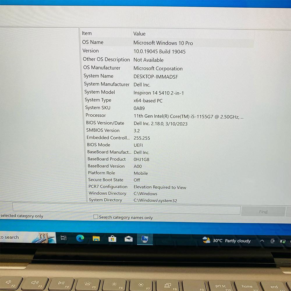 Dell Inspiron 14 5410 2 in 1 Laptop | 512GB SSD | 8GB RAM | Core i7-1155G7 | 11th Gen | 14″ Touchscreen FHD IPS Display | 360 Rotatable | Laptop - Image 10