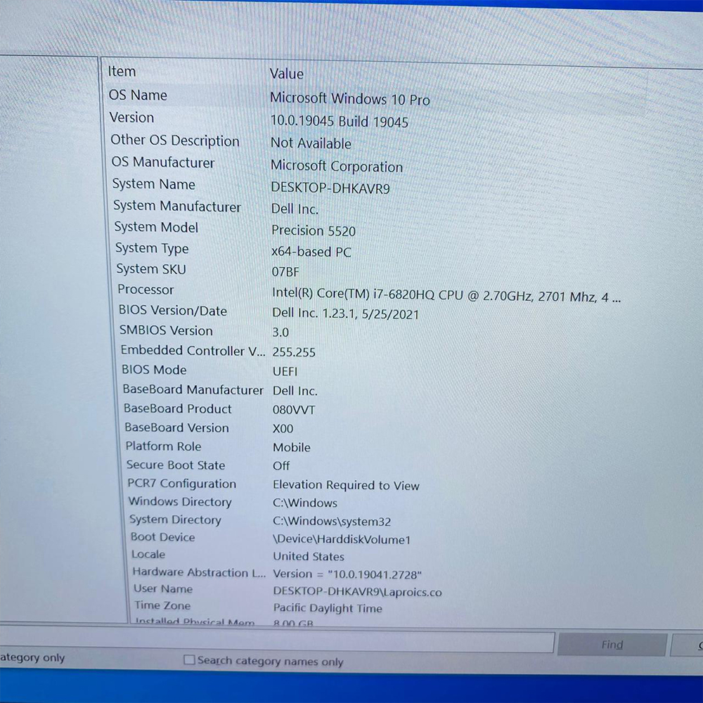 Dell | Precision 5520 Laptop | 256GB SSD | 8GB RAM | Intel Core i7 6th Gen | 6820HQ 2.70GHz | 4GB NVIDIA Graphics Card | 15.6″ FHD Display | Laptop - Image 9