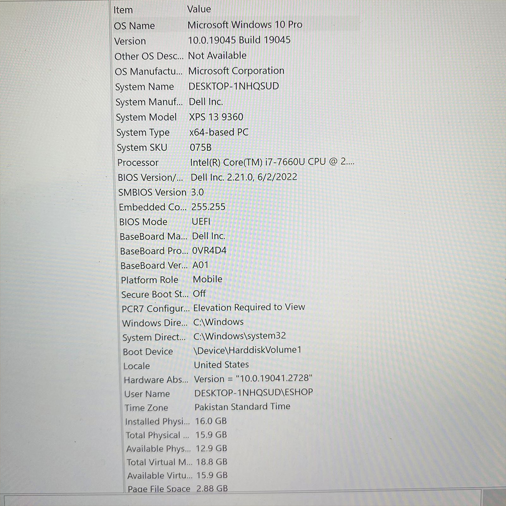 Dell XPS 13 9360 | i7 7th Gen | 16GB Ram | 256GB M2 SSD | 13.3″ Quad HD | 3K Touchscreen Narrow Bazzel Display | Backlit Keyboard | Laptop - Image 9