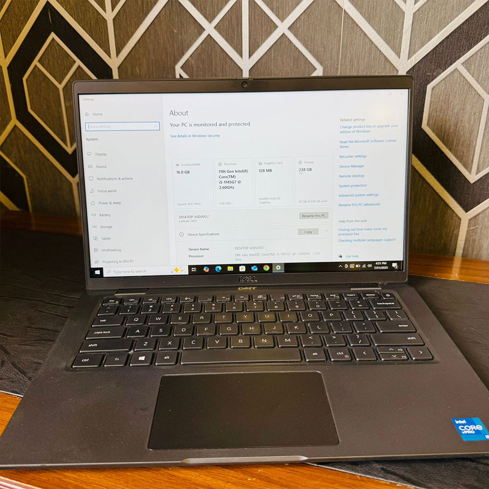 Dell Latitude 7420 | Laptop | 256GB SSD | 16GB RAM | 11th Generation | Intel Core i5-1145G7 2.6GHz | 14″ FHD Display | Intel® Iris® Xᵉ Graphics | Laptop - Image 13