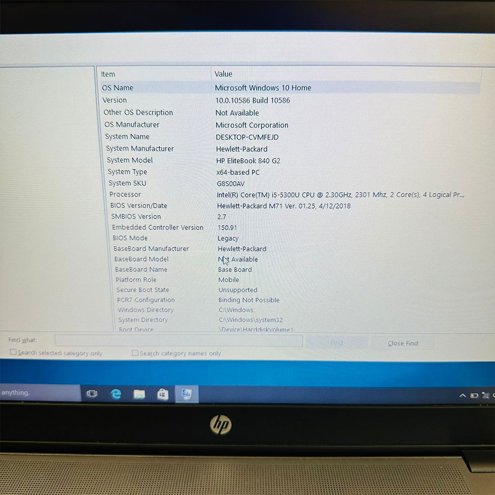 HP EliteBook 840 G2 Laptop | 500GB HDD | 4GB RAM | Core i5 5200U | 5th Gen | 14″ HD LED Display | Webcam | Intel HD Graphics 5500 | Laptop - Image 9