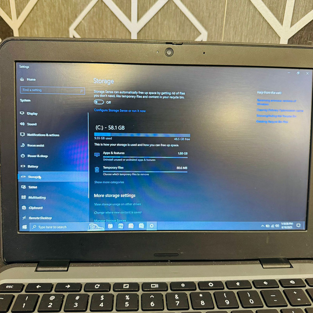 Lenovo ChromeBook 100E 3rd Gen | 4GB RAM | 64GB Storage | 11.6″ Display | Webcam | Windows 10 | 5 Hours Battery | ChromeBook - Image 11