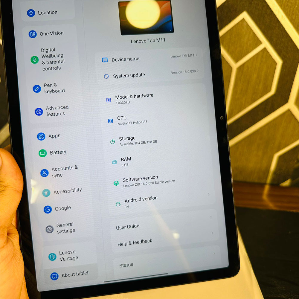 Lenovo Tab M11 | 128GB Storage | 8GB RAM | 13MP Camera | 11.0″ Display | 7040 mAh Battery | Original Charger | Tablet PC - Image 15