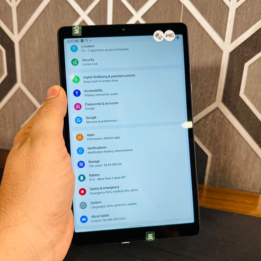 Lenovo Tab M8 4th Gen | 64GB Storage | 4GB RAM | 8MP Camera | 8.0″ Display | Calling SIM + WiFi Supported | PTA Approved | 5100 mAh Battery | Tablet PC - Image 9