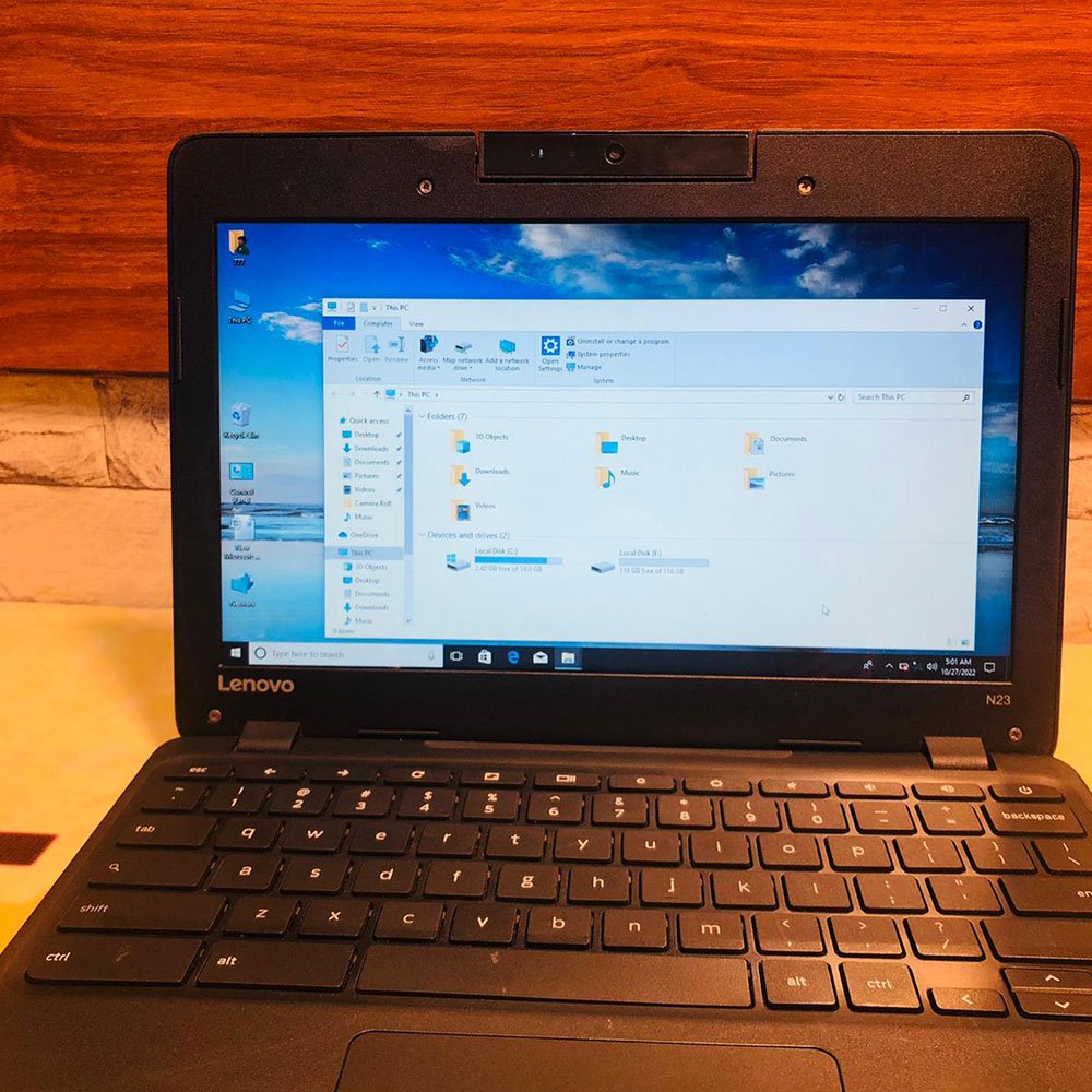 Lenovo N23 Chromebook | 16GB Storage | 4GB RAM | 11.6″ Display | Rotatable Camera | Windows 10 | Chromebook - Image 8