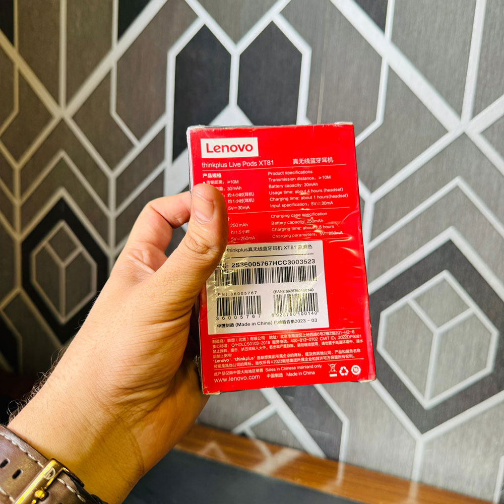 Lenovo Thinkplus Livepods XT81 | Wireless Earbuds TWS | Bluetooth 5.3 Gaming Earphones | With Mic Wireless Headphones | Wireless Bluetooth-Compatible | Earphone - Image 4