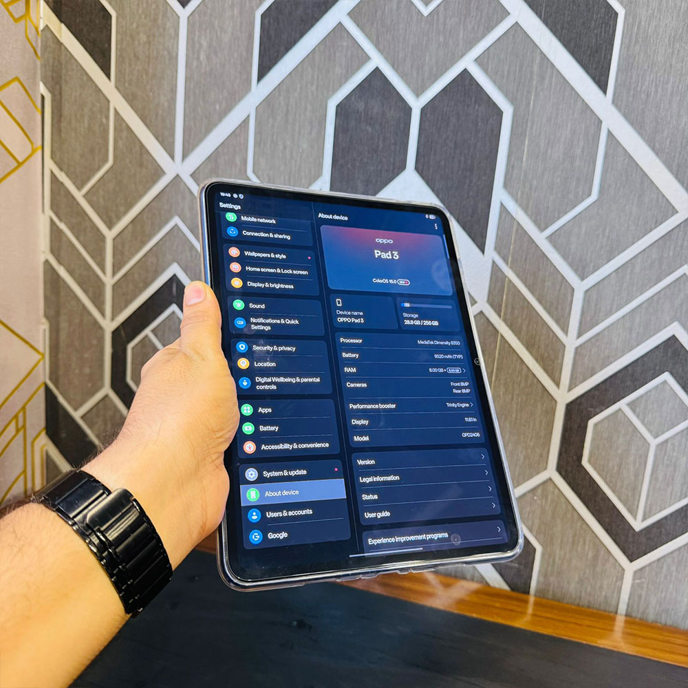 Oppo Pad 3 | 256GB ROM | 8GB RAM | 11.61″ IPS Display | Mediatek Dimensity 8350 | Android 15 | 9520 mAh Battery | WiFi | Tablet PC - Image 11