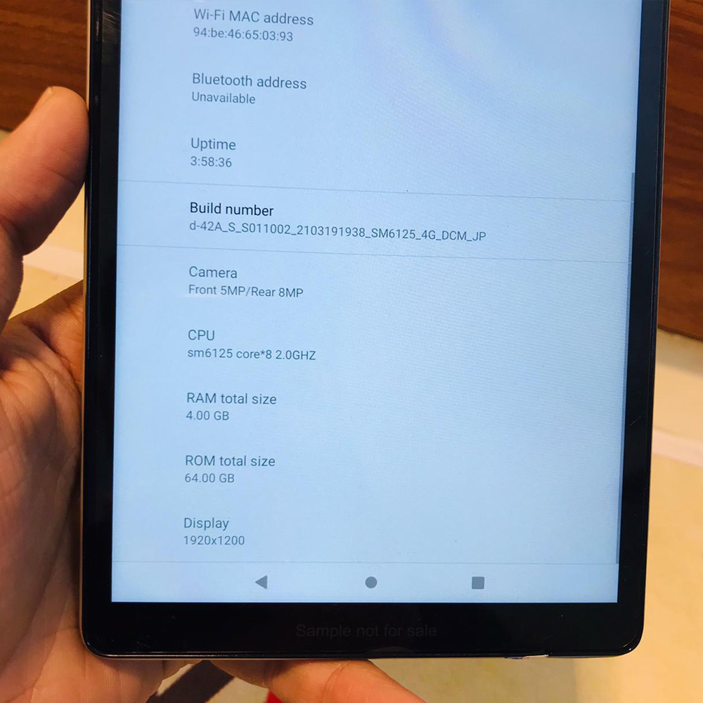 Lenovo Docomo D-42A | 64GB Storage | 4GB RAM | Snapdragon 665 | 8.0″ Display | Wi-Fi | 5000 mAh Battery | 8MP Camera | Tablet PC - Image 10