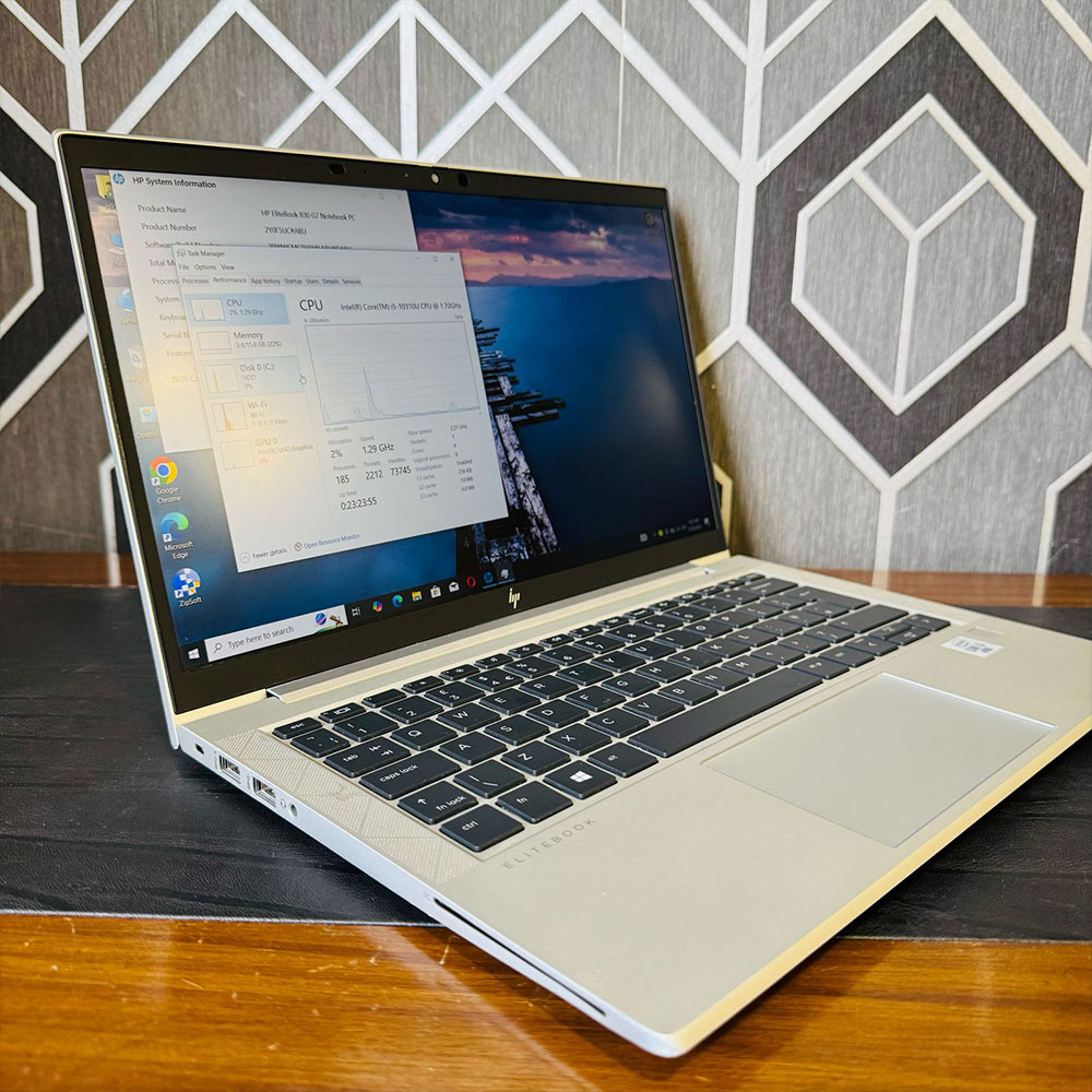 HP EliteBook 830 G7 Laptop | i5 10th Gen | 16GB RAM | 256GB SSD | 13.3″ FHD Display | Backlight Keyboard | Laptop - Image 7