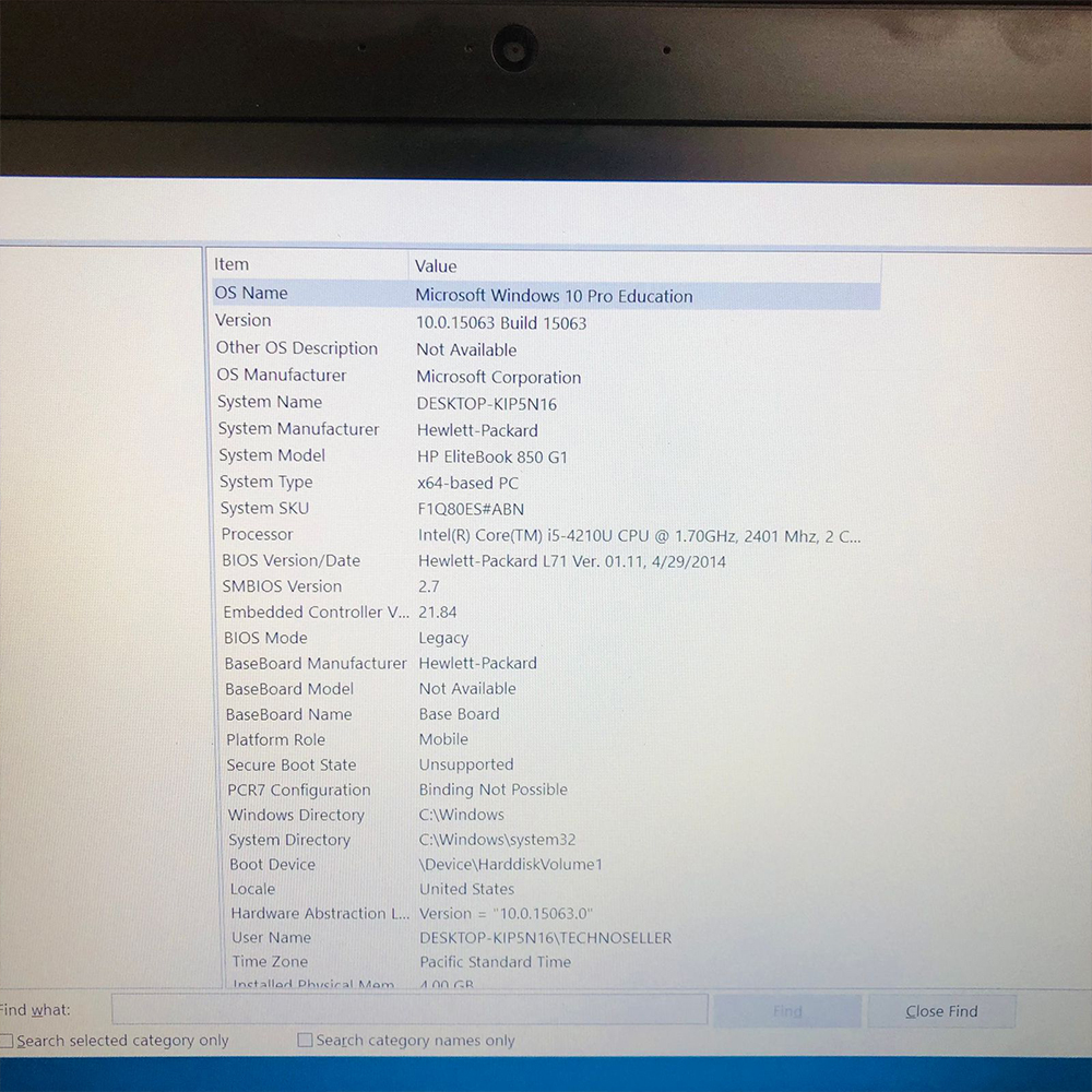 HP EliteBook 850 G1 Laptop | i5 4th Gen | 4GB RAM | 128GB SSD | 15.6″ FHD Display | AMD Graphics | Laptop - Image 10