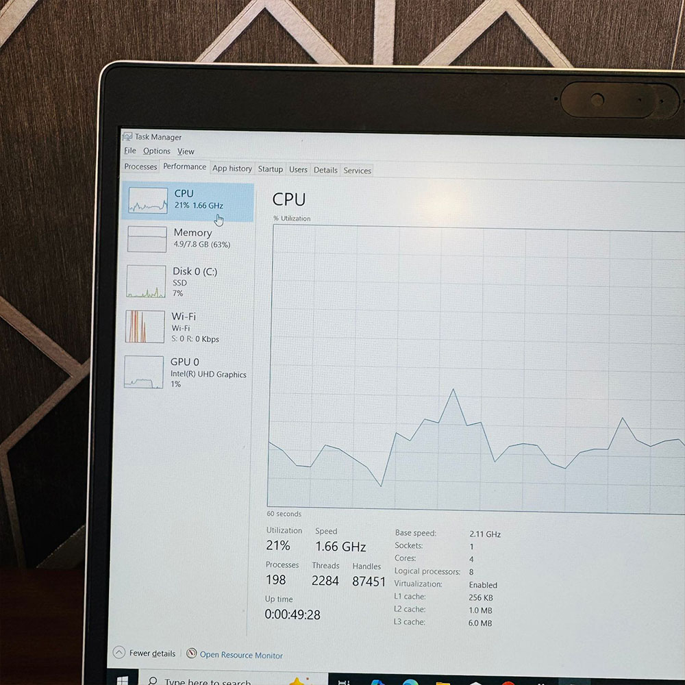 HP ProBook 440 G7 Laptop | 256GB SSD | 8GB RAM | 10th Generation | Intel Core i5-10210U QuadCore Processor | 14″ FHD Display | 1.6GHz Processor | Laptop - Image 11