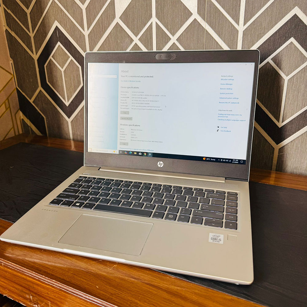HP ProBook 440 G7 Laptop | 256GB SSD | 8GB RAM | 10th Generation | Intel Core i5-10210U QuadCore Processor | 14″ FHD Display | 1.6GHz Processor | Laptop - Image 7