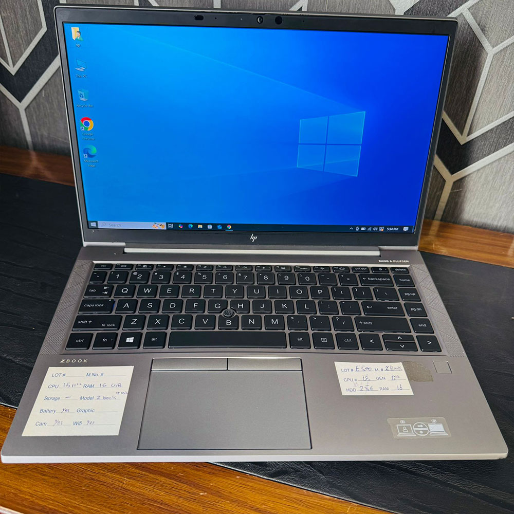 HP ZBook Firefly 14 G8 Laptop | 256GB M2 SSD | 16GB RAM | Core i5-1135G7 | 11th Gen | 14″ FHD IPS LED 4K Display | Backlit Keyboard | Laptop - Image 2