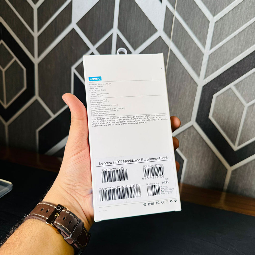 Lenovo HE05 TWS Wireless Earbuds | Neckband | Wireless Bluetooth-Compatible | Earphone - Image 3