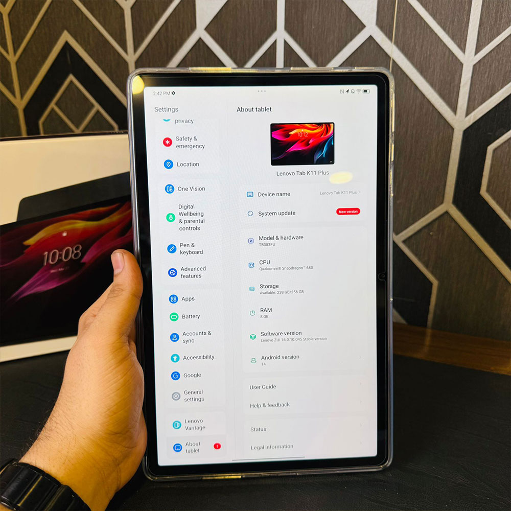 Lenovo Tab K11 Plus 256GB Storage | 8GB RAM | Snapdragon 680 4G | 8600 mAh Battery | 13MP Camera | Adreno 610 | Tablet - Image 13