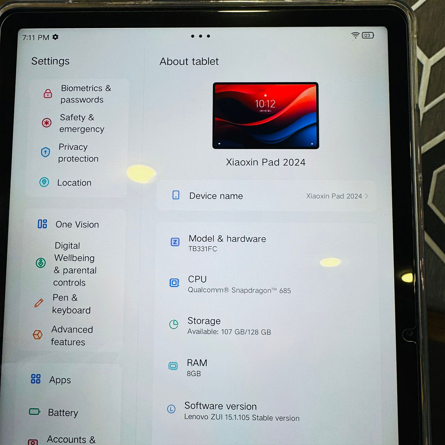 Lenovo Xiaoxin Pad 2024 | 128GB Storage | 8GB RAM | Qualcomm Snapdragon 685 | 11″ Display | 8MP Camera | 7040 mAh Battery | Tablet PC - Image 9
