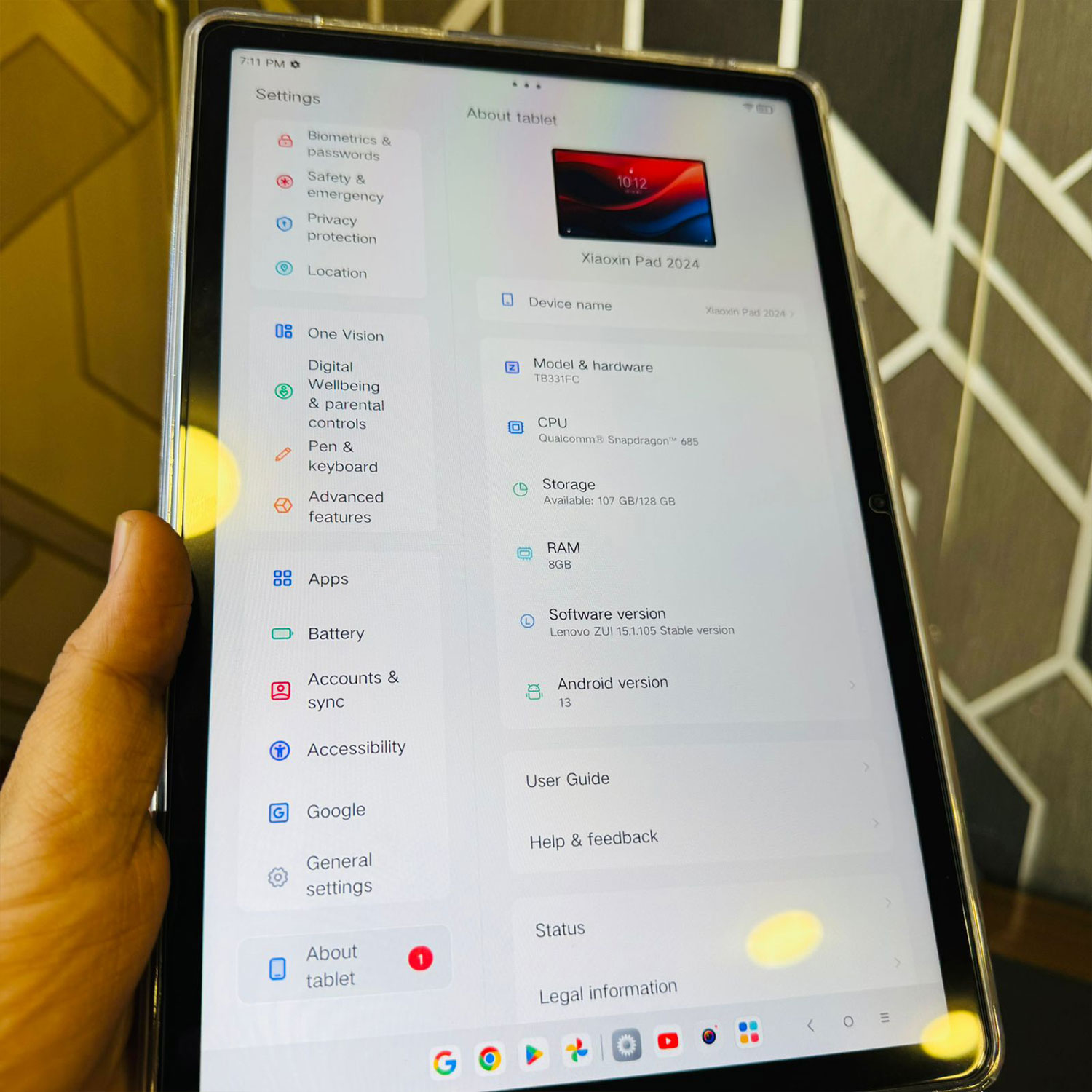 Lenovo Xiaoxin Pad 2024 | 128GB Storage | 8GB RAM | Qualcomm Snapdragon 685 | 11″ Display | 8MP Camera | 7040 mAh Battery | Tablet PC - Image 12