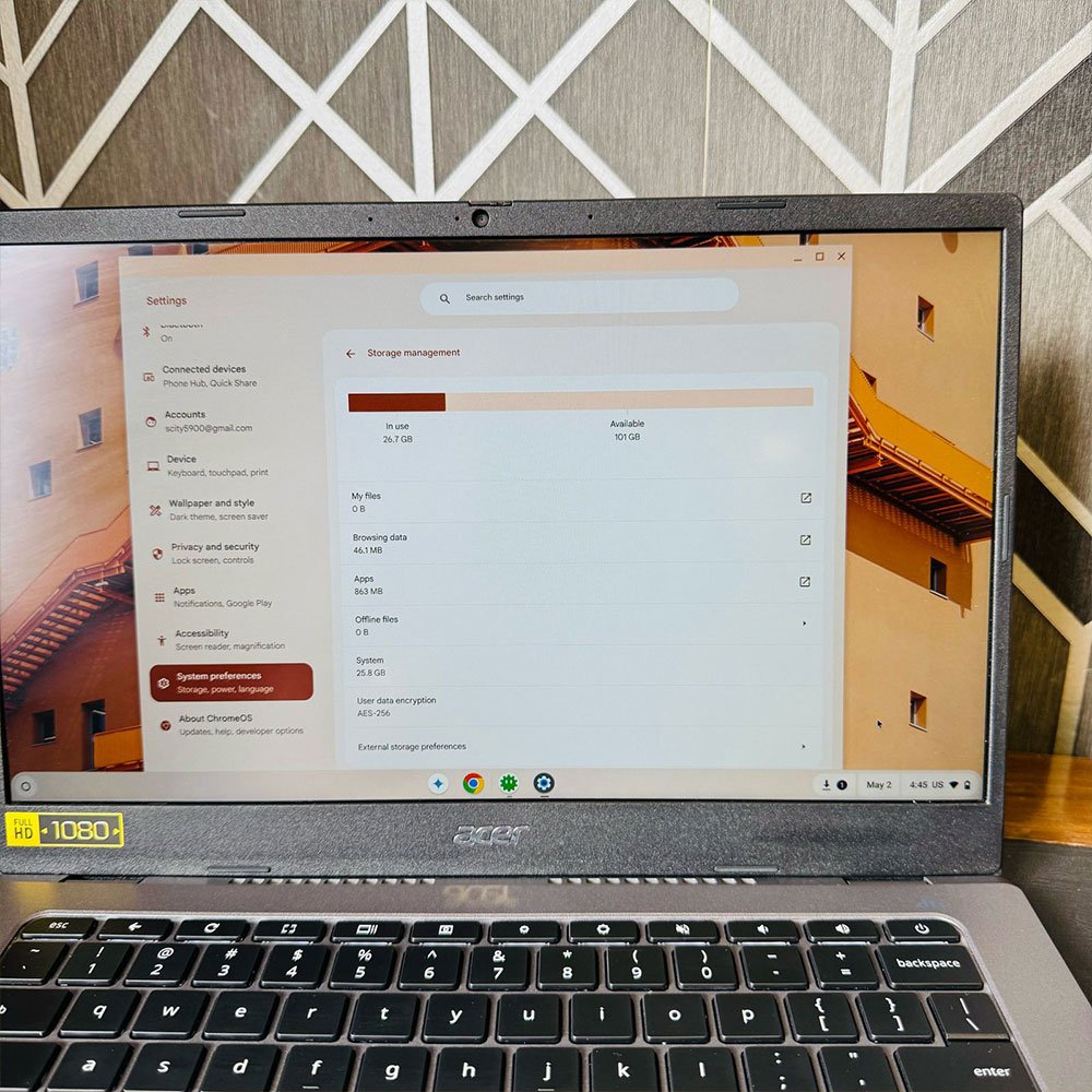 Acer Chromebook | 514 | 128GB Storage | 8GB RAM | 14″ Full HD Display | Chrome OS | Backlit Keyboard | Intel Core i3-1115G4 3.0 GHz | Chromebook - Image 9