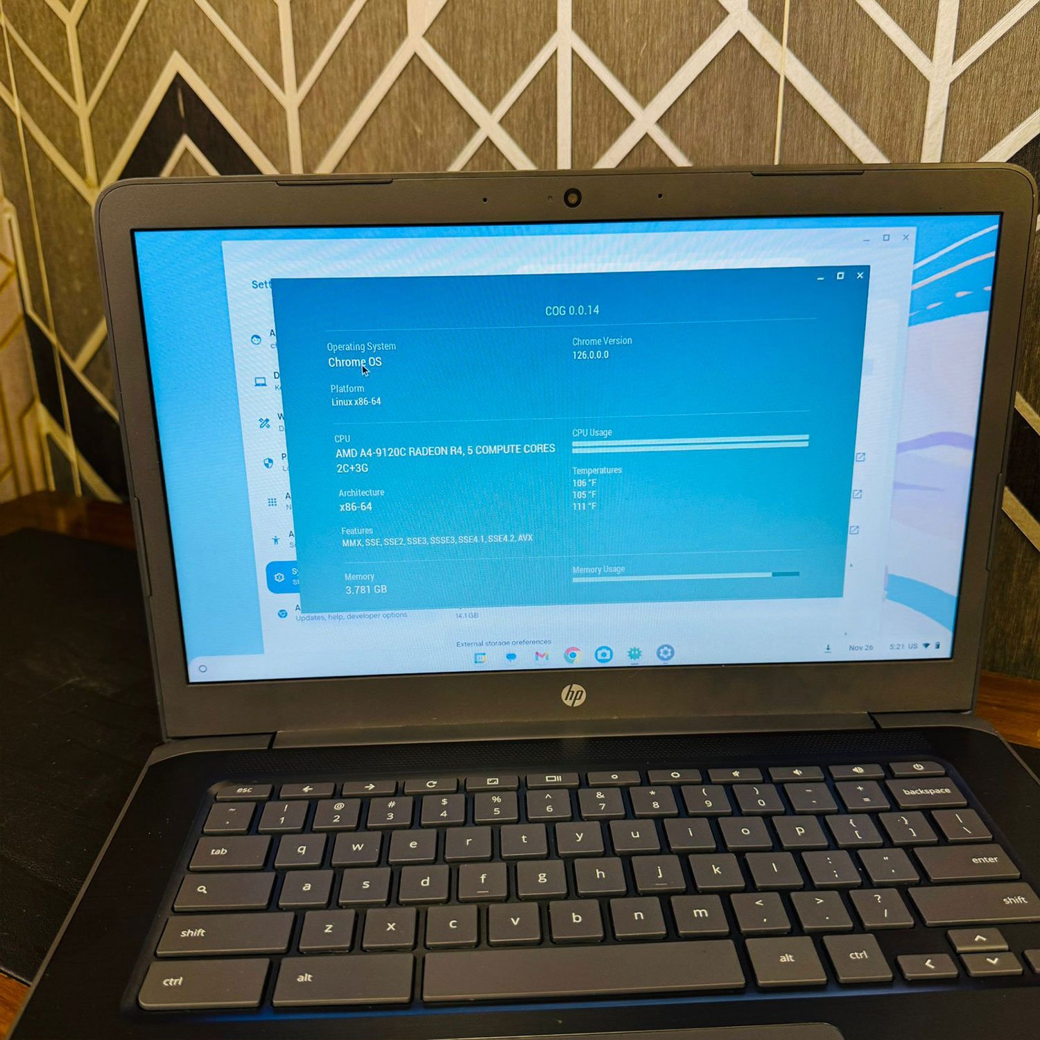 HP | Chromebook 14A G5 | 32GB Storage | 4GB RAM | 14″ Display | Playstore Supported | 2029 Updatable | AMD A4-9120C Processor | ChromeBook - Image 8