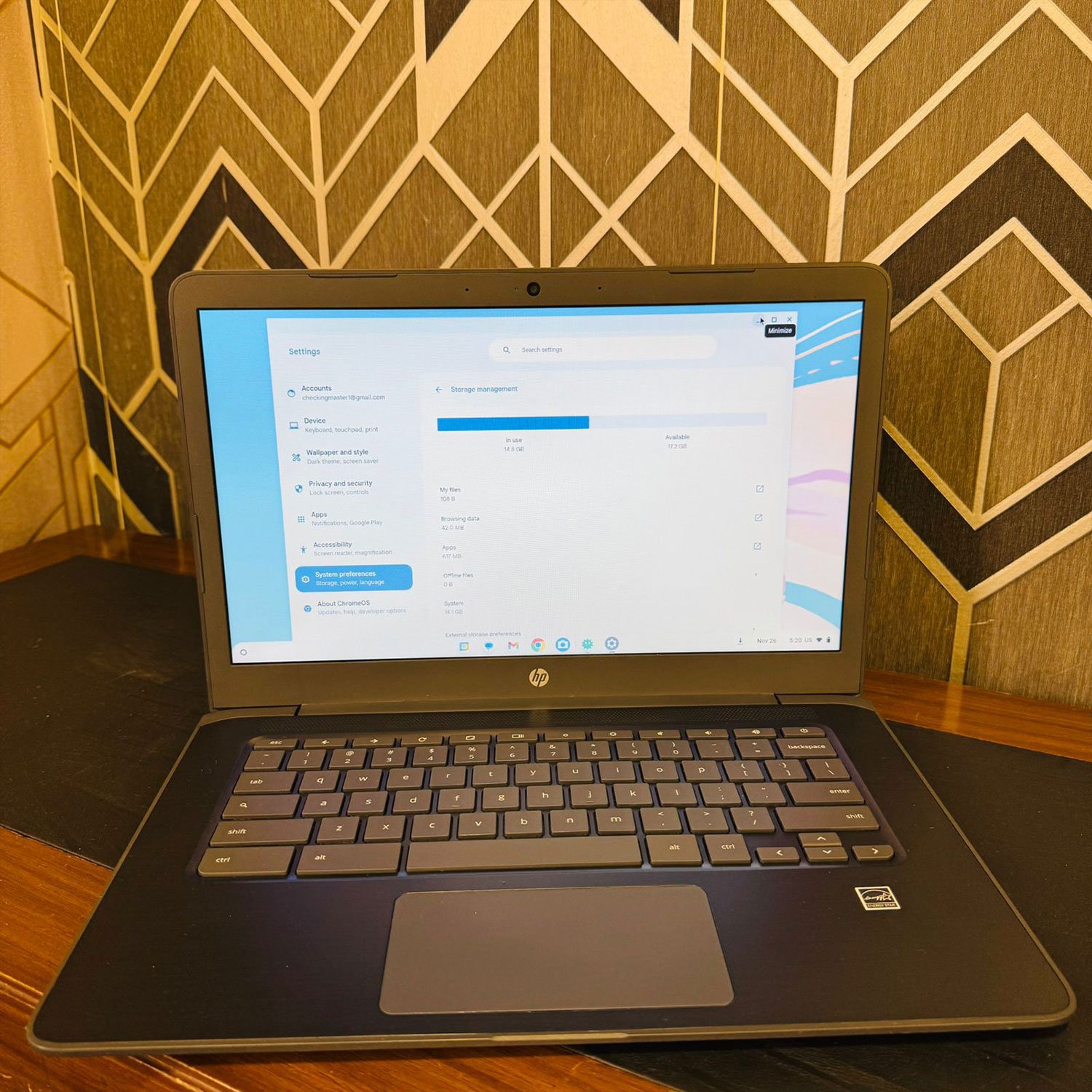 HP | Chromebook 14A G5 | 32GB Storage | 4GB RAM | 14″ Display | Playstore Supported | 2029 Updatable | AMD A4-9120C Processor | ChromeBook - Image 2