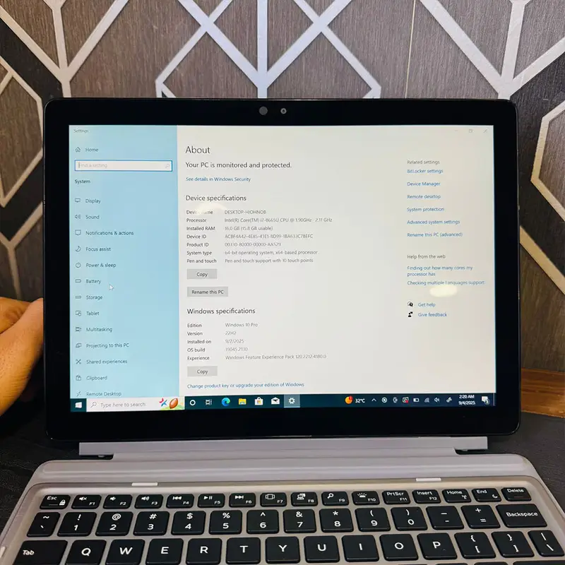 Dell Latitude 7200 2-in-1 Laptop | 512GB SSD | 16GB RAM | Core i7 8th Generation | Intel Quad Core i7-8665U | 12.3″ Multi Touchscreen Display | Detachable Keyboard | - Image 10