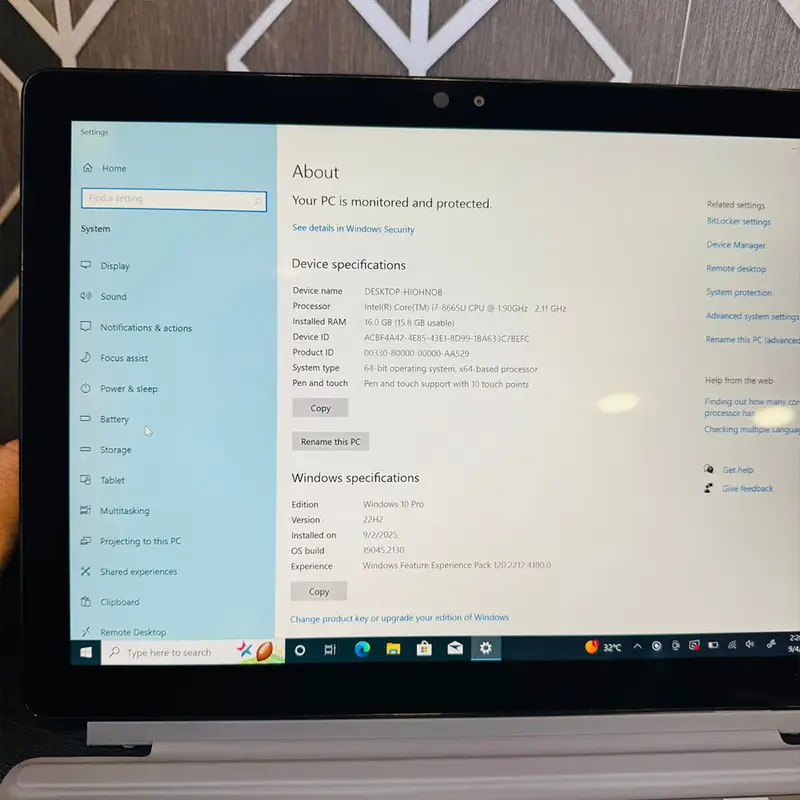 Dell Latitude 7200 2-in-1 Laptop | 512GB SSD | 16GB RAM | Core i7 8th Generation | Intel Quad Core i7-8665U | 12.3″ Multi Touchscreen Display | Detachable Keyboard | - Image 11