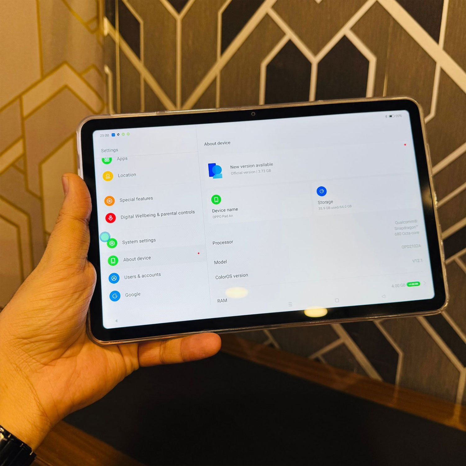 Oppo Pad Air | 64GB ROM | 4GB RAM | 10.36″ IPS Display | Snapdragon 680 4G | Android 12 | 7100 mAh Battery | WiFi | Tablet PC - Image 15