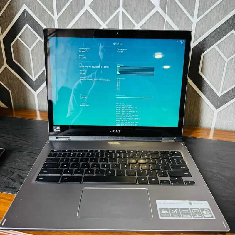 Acer Spin 713 | Chromebook | 128GB SSD | 8GB RAM | Intel Core i5 8th Gen | 360 Rotatable | Touchscreen | 2028 Updatable | Playstore Supported | 13.5″ Display | ChromeBook - Image 3