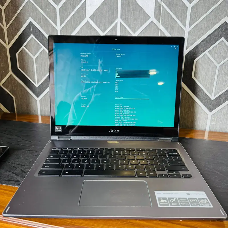 Acer Spin 713 | Chromebook | 128GB SSD | 8GB RAM | Intel Core i5 8th Gen | 360 Rotatable | Touchscreen | 2028 Updatable | Playstore Supported | 13.5″ Display | ChromeBook - Image 2