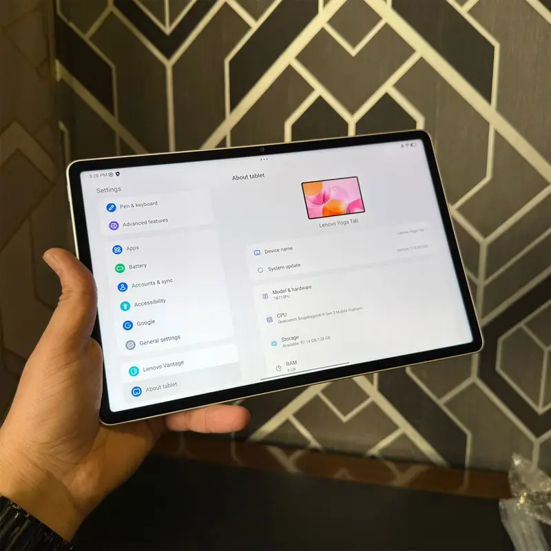 Lenovo Yoga Tab (TB710FU) | 128GB Storage | 8GB RAM | 13MP Camera | 11.1″ Display | 8860 mAh Battery | Android 15 | Tablet PC - Image 8