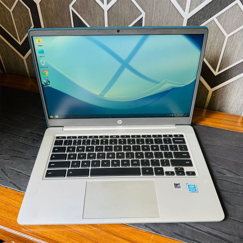 HP Chromebook 14a-na0062tg | 128GB Storage | 4GB RAM | 14″ HD Display | Windows 10 | Backlit Keyboard | Intel Pentium Silver N5030U 1.10GHz | ChromeBook - Image 4