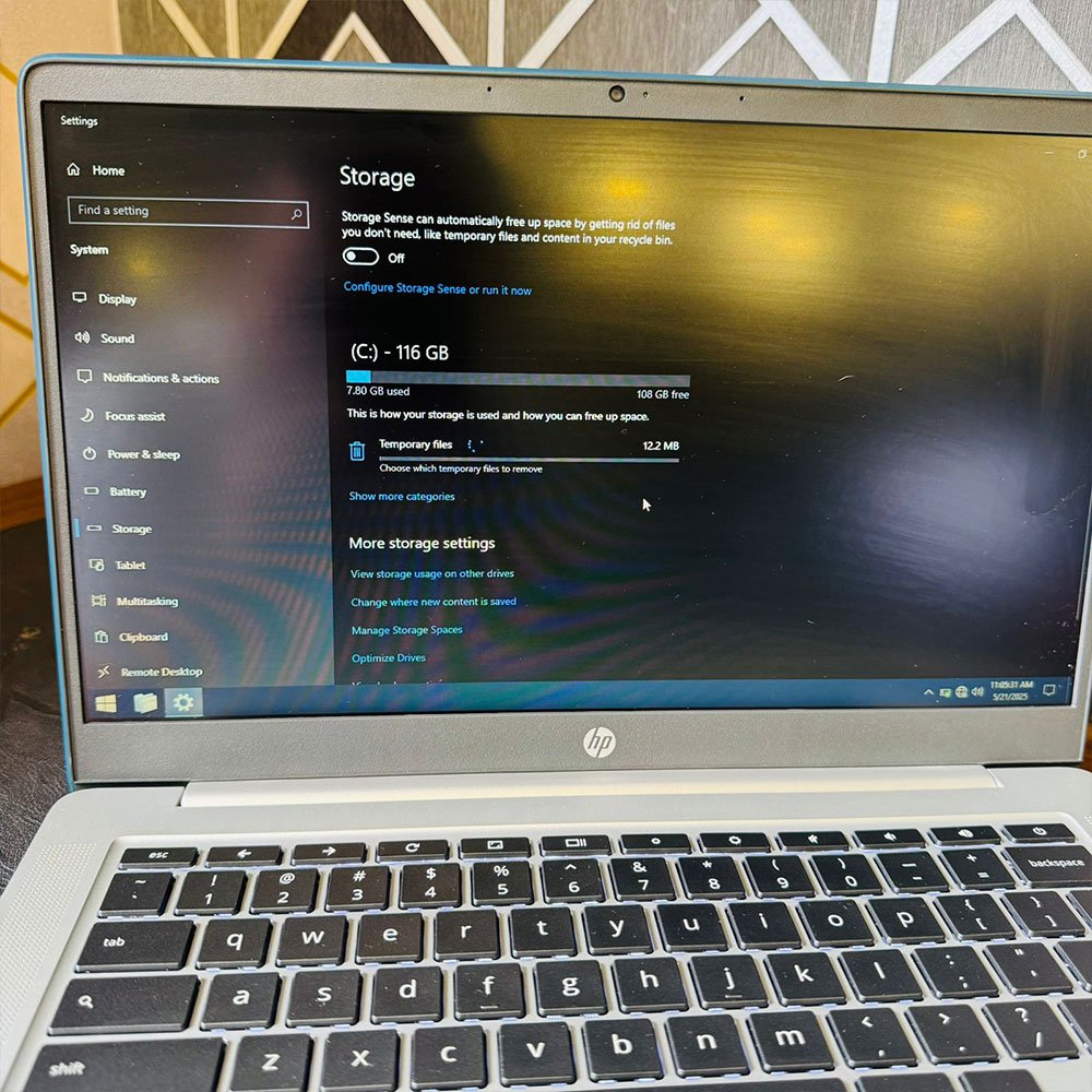 HP Chromebook 14a-na0062tg | 128GB Storage | 4GB RAM | 14″ HD Display | Windows 10 | Backlit Keyboard | Intel Pentium Silver N5030U 1.10GHz | ChromeBook - Image 11