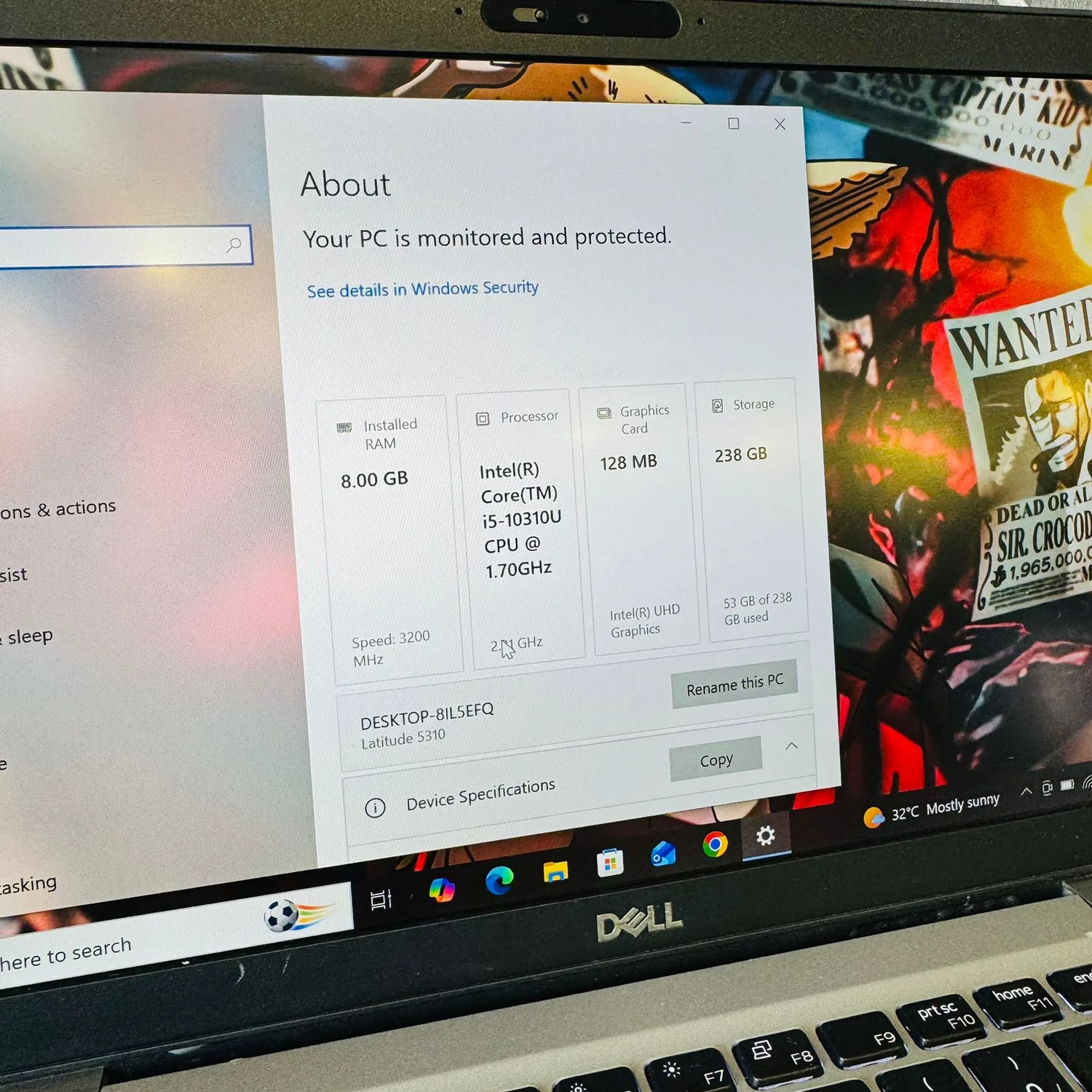 Dell Latitude 5310 Laptop | 256GB SSD | 8GB RAM | Intel Core i5-10310U | 10th Gen | 13.3 Inch Display | Windows 10 | Laptop - Image 6