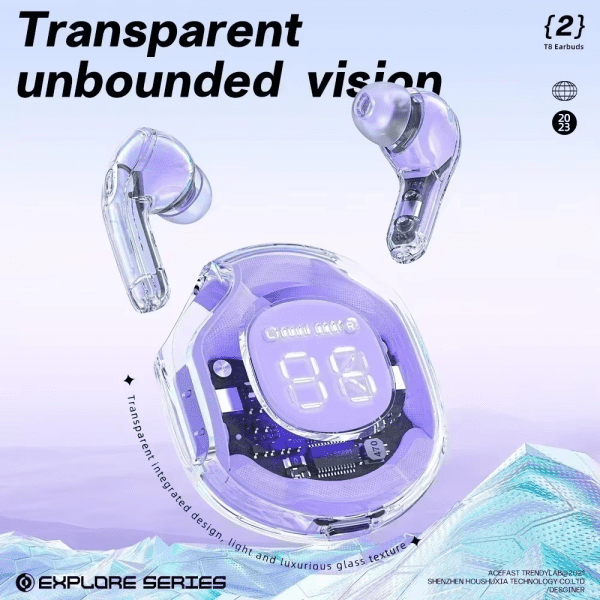 Air 39 Earbuds wireless | Transparent airpods | Air39 Bluetooth Gaming EARBUDS | LED Display | Super Bass | HD sound Quality | Trendy earphone | Latest Technology | Water Proof | HD Calling | TWS Technology | Sports Headphone - Image 4