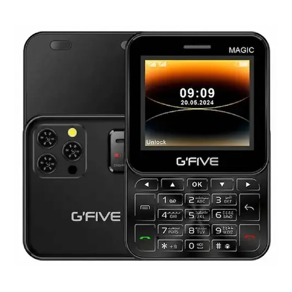 GFive Magic | Keypad Feature Phone | 2.4” Screen Display | 2000mAh Battery | PTA Approved | Brand New Box Pack | Mobile Phone