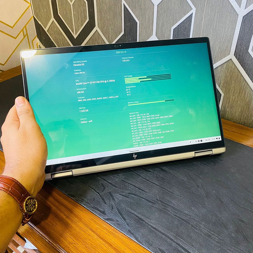 HP 2-in-1 Chromebook | x360 14c-ca0053dx | 64GB Storage | 8GB RAM | Touch Screen | 360 Rotation | Intel Core i3-10110U | 14″ IPS Touchscreen Display | Playstore Supported | 2030 Updatable | ChromeBook - Image 8