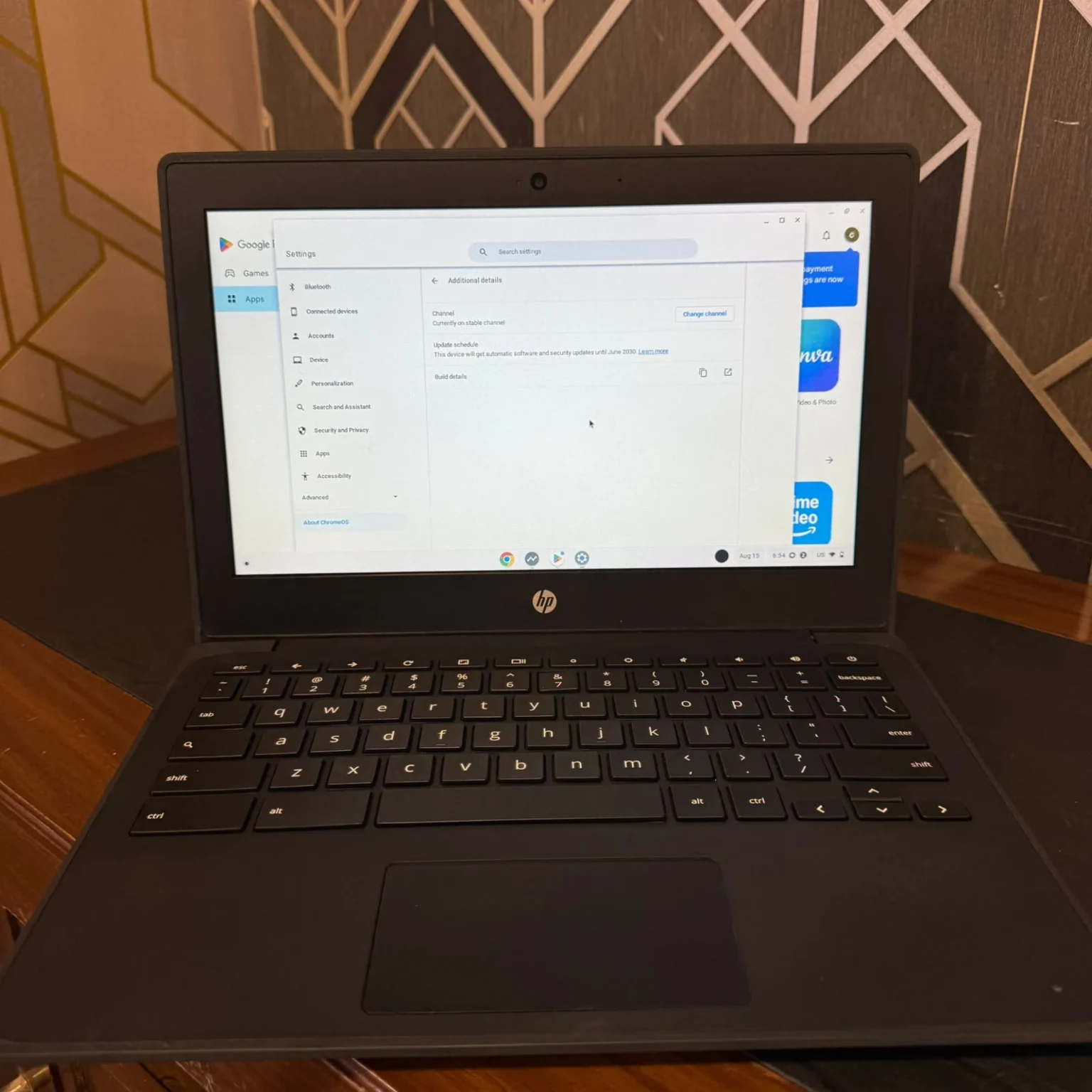 HP Chromebook 11MK G9 EE | 32GB eMMC | 4GB RAM | MediaTek MT8183 | 2030 Updatable | Play Store Supported | 11.6″ HD Display | Chromebook - Image 7