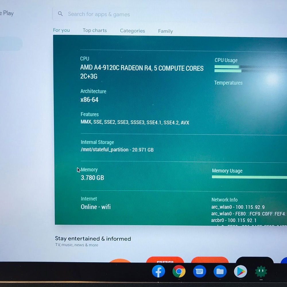 Lenovo | ChromeBook 14E | 4GB RAM | 32GB Storage | 14″ Full HD Display | Touch Screen | 2029 updatable | AMD A4-9120C Dual-Core | 9th Gen Processor | ChromeBook - Image 8