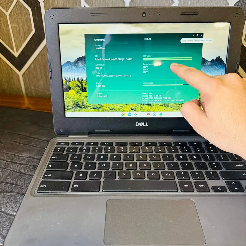 Dell Chromebook 3100 | 1.1 GHz Intel Celeron N4000 Dual-Core | 4GB Ram | 32GB Storage | Chrome OS | 2029 Updateable | 11.6″ Display | Chromebook - Image 5