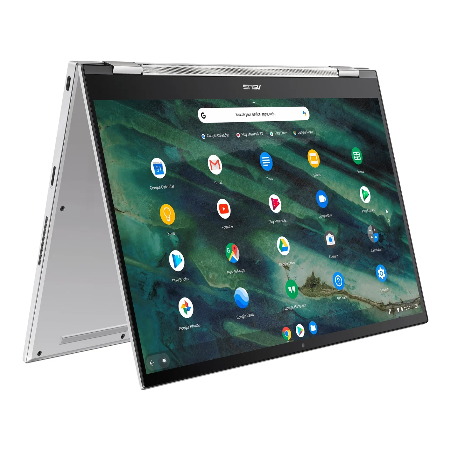 ASUS | C436F | Core i3-10110U 10th Gen | 8GB RAM | 128GB SSD | 14-inch FHD Touchscreen | 360 Rotate | Play Store | 2030 Updates | Chromebook